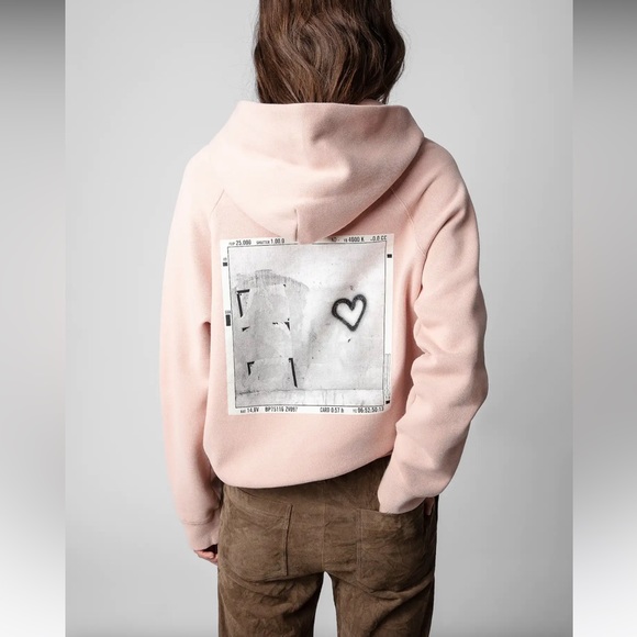 Zadig u0026 Voltaire | Tops | Zadig Voltaire Georgy Heart Sweatshirt In Blush  Xs | Poshmark